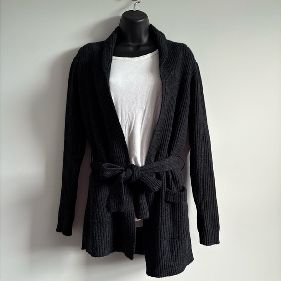 The Work Connection 100% Wool Ribbed Cardigan | Size Medium - Picture 3 of 6